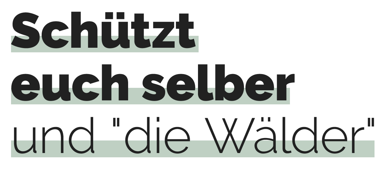 Schuetz-dich-selber-ecb Schütz dich selber und "die Wälder"